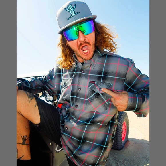 DIXXON FLANNEL x SHREDDY Flannel Shirt -  Collab V7 - Men's 3XL - Picture 8 of 11